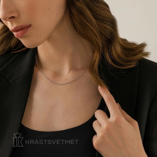 Цепь из серебра 925, плетение «Панцирь»